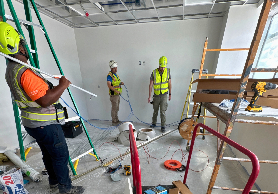 Healthcare AV installation at Wiregrass Ranch Hospital
