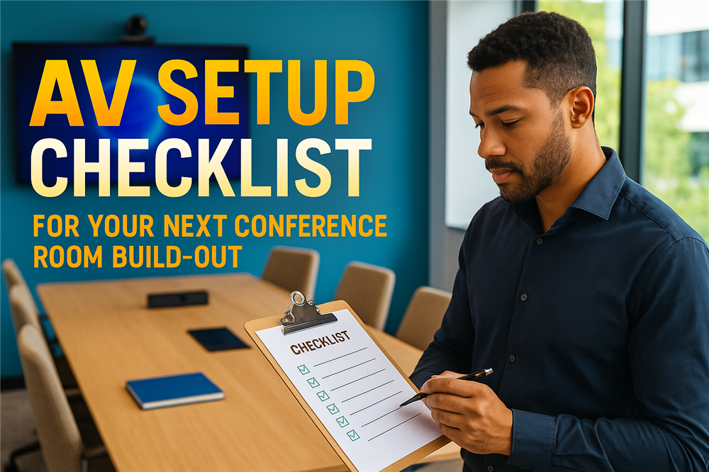 AV Setup Checklist for Your Next Conference Room Build-Out 