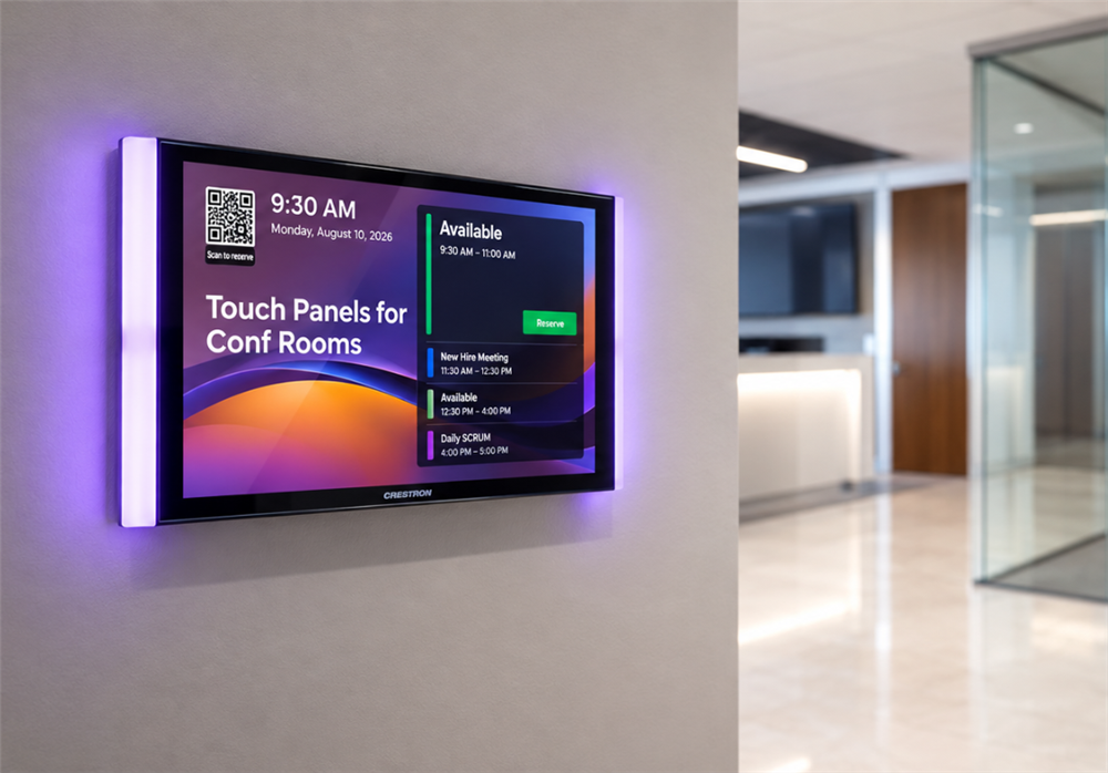 How Conferencing Touch Panels Simplify Meeting Rooms Room Booking and Collaboration